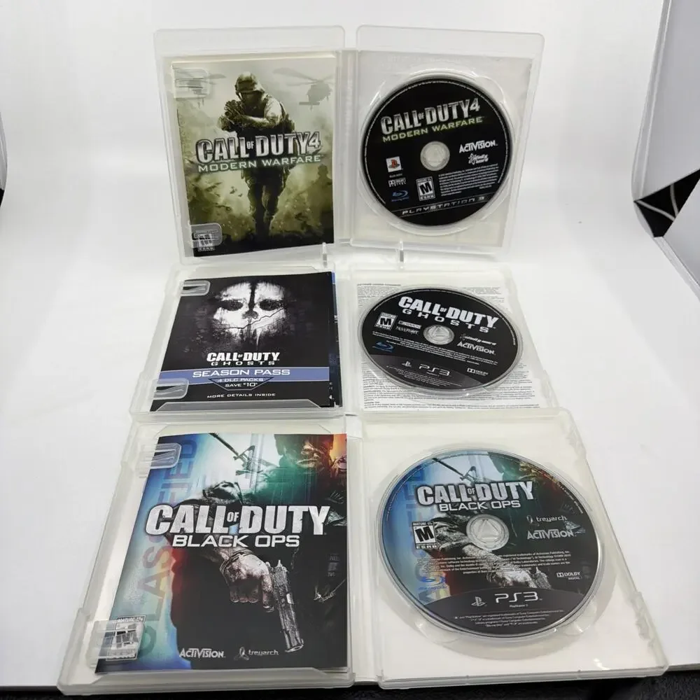 Xbox 360 Call of Duty Lot COD 2 Special Edition MW3 Modern Warfare 3 Black Ops